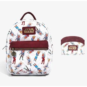 Star Wars Ahsoka Allover Print Mini Backpack & Matching Cardholder!